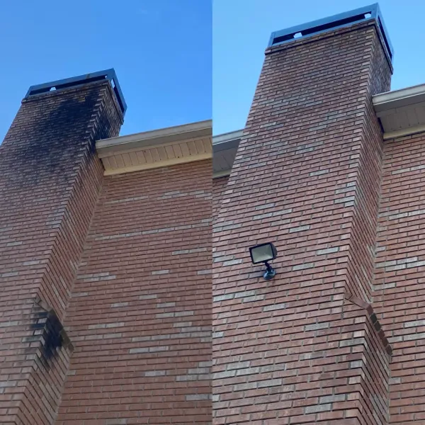Alexus Pressure Washing cleaning an Atlanta home exterior